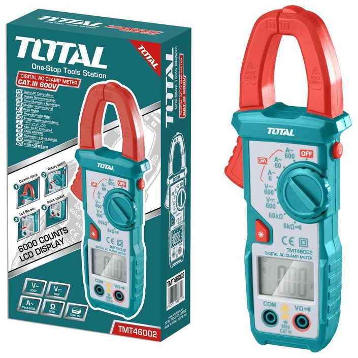 Total TMT46002 Digital AC Clamp Meter / Tester | Total by KHM Megatools Corp. Total TMT46002 Digital AC Clamp Meter / Tester | Total by KHM Megatools Corp.